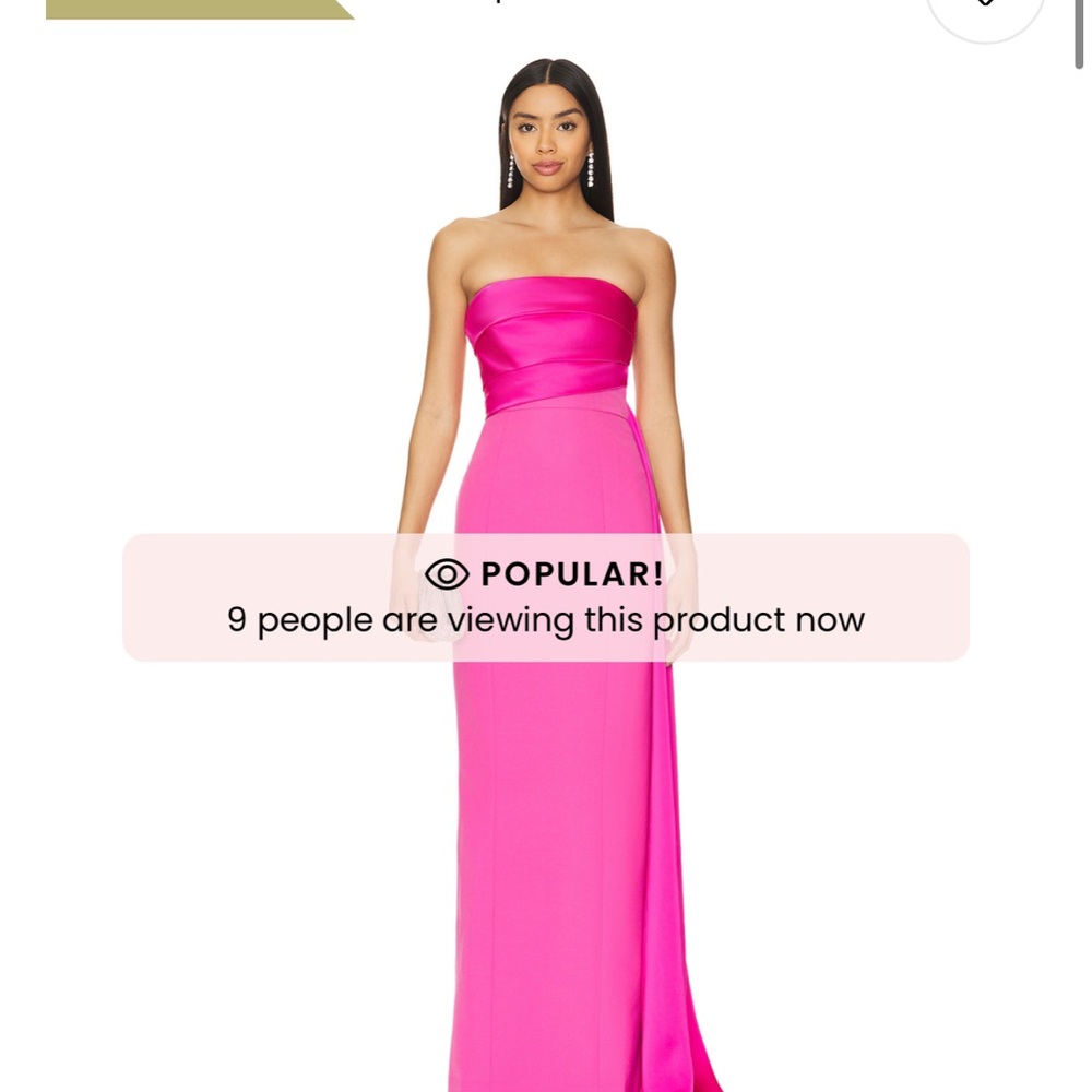 Elegant Pink Evening Gown - Picture 3 of 3
